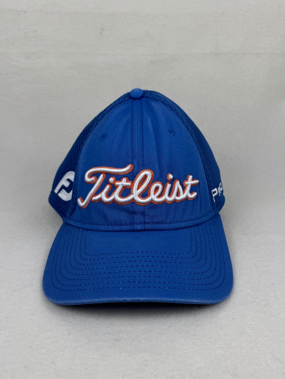 Titleist Pro V1 FootJoy New Era S/M Blue Flex Fit Golf Hat
